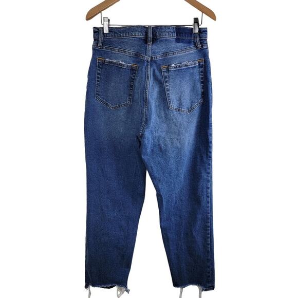 The Abercrombie & Fitch Ankle Straight Ultra Rise Jeans Womens size 31/12 Blue - Picture 7 of 8